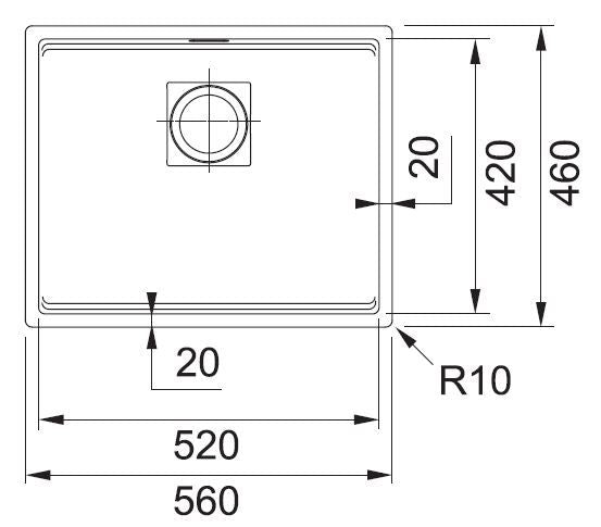 Franke Kubus 2.0 Fragranit+ KNG110-52