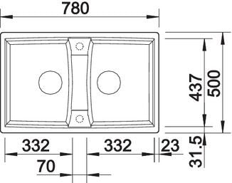 Blanco Lexa 8 Silgranit