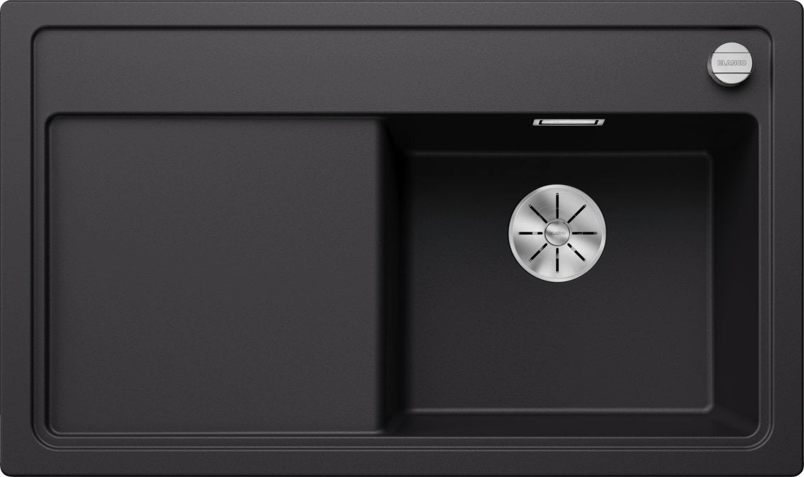 Blanco Zenar 45 S Silgranit – coloris Noir – égouttoir à gauche