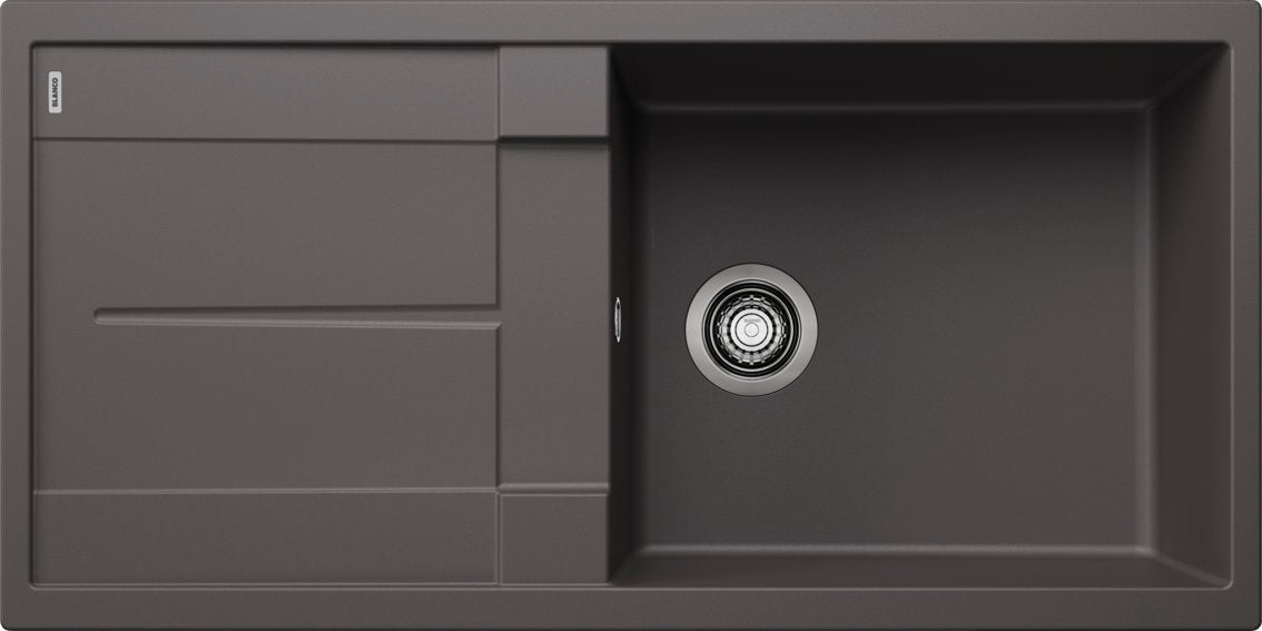 Blanco Metra XL 6S Silgranit – coloris Gris Rocher, vidage manuel