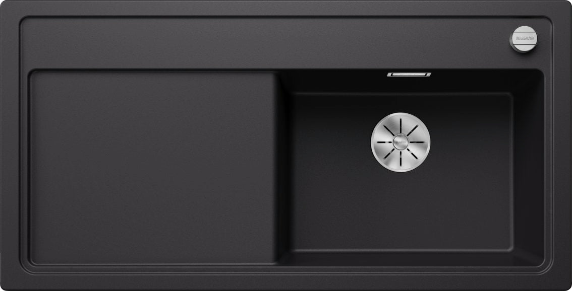 Blanco Zenar XL 6 S Silgranit – coloris Noir – égouttoir à gauche