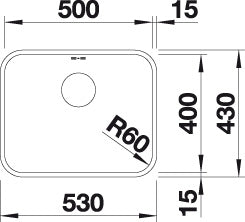 Blanco Supra 500-U Inox