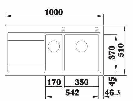 BLANCO DIVON II 6 S-IF Inox