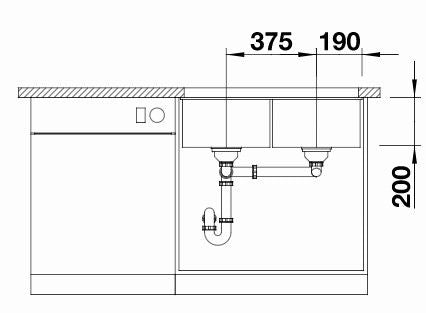 Blanco Subline 350/350-U Silgranit