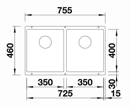 Blanco Subline 350/350-U Silgranit