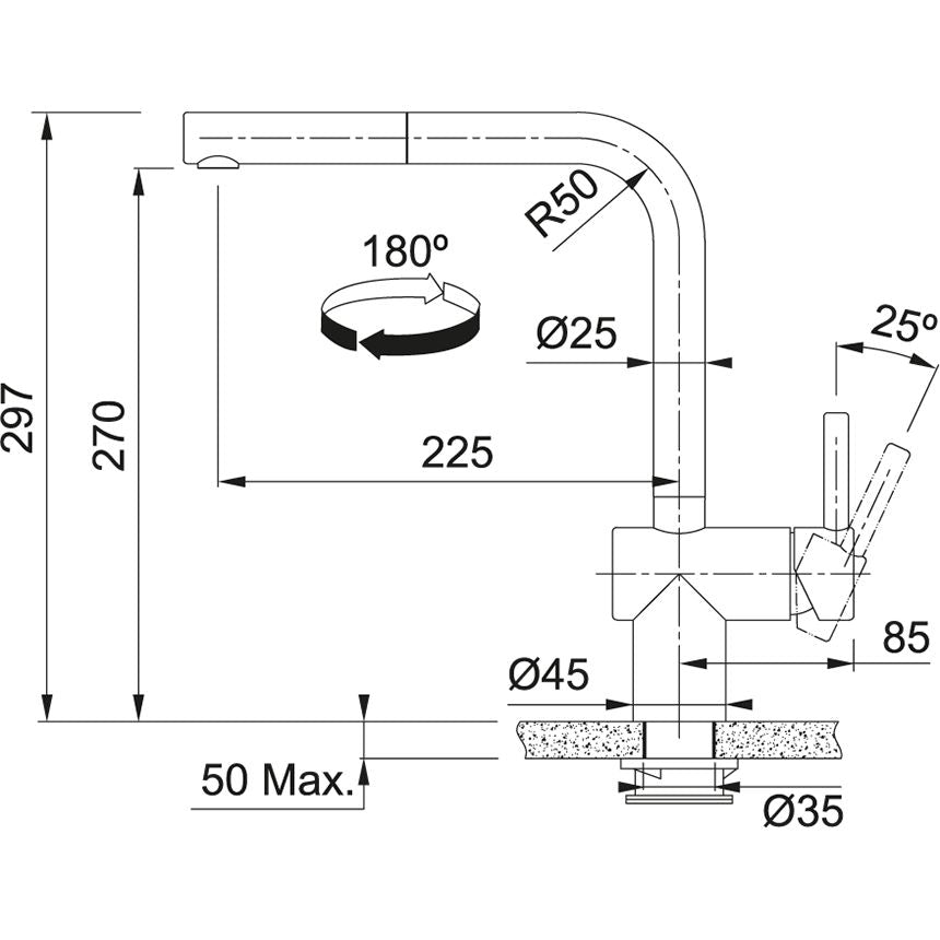 Franke Atlas Néo Sensor à douchette