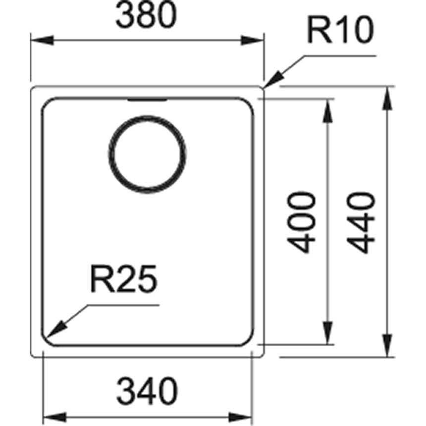 Franke Mythons Inox MYX110-34
