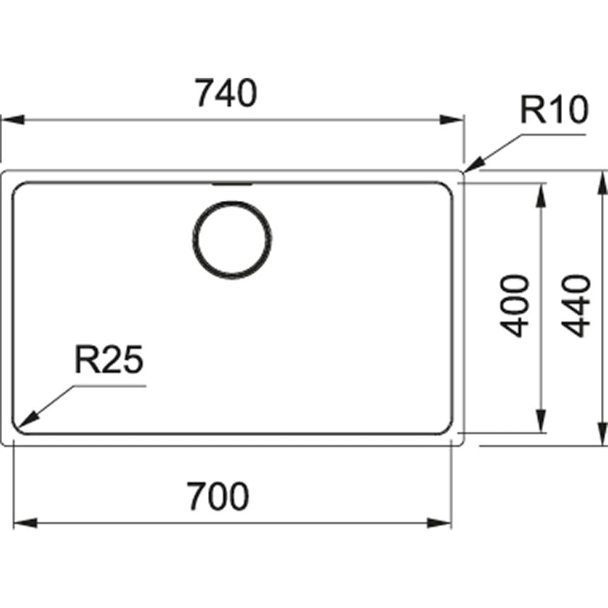 Franke Mythos Inox MYX110-70