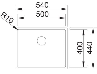 Blanco Claron 500-U Durinox