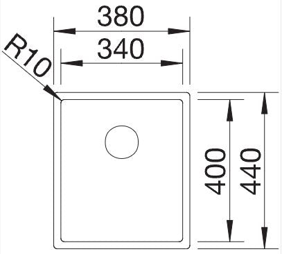 Blanco Claron 340-U Durinox