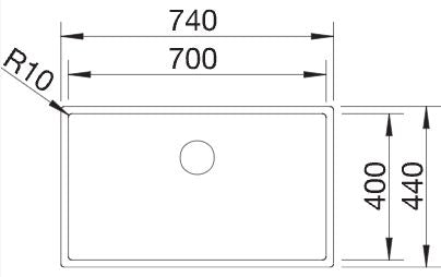 Blanco Claron 700-U Durinox