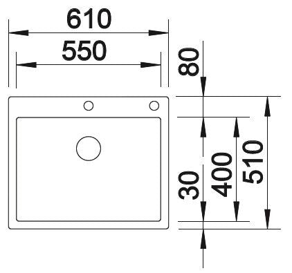 Blanco Claron 550-IF/A Inox InFino