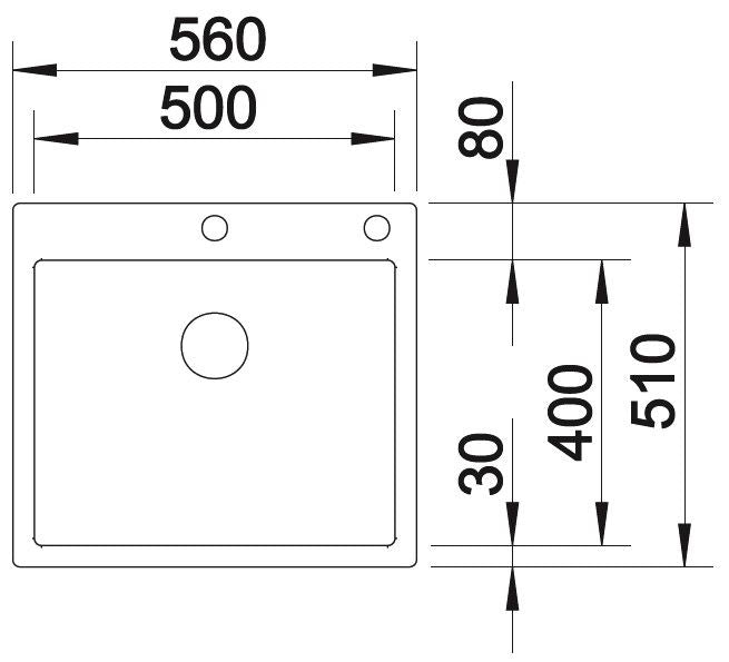 Blanco Claron 500-IF/A Inox InFino