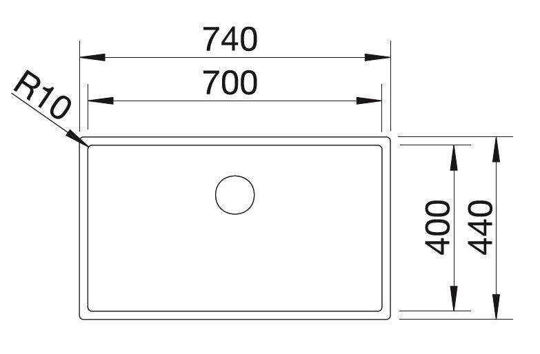 Blanco Claron 700-IF Durinox