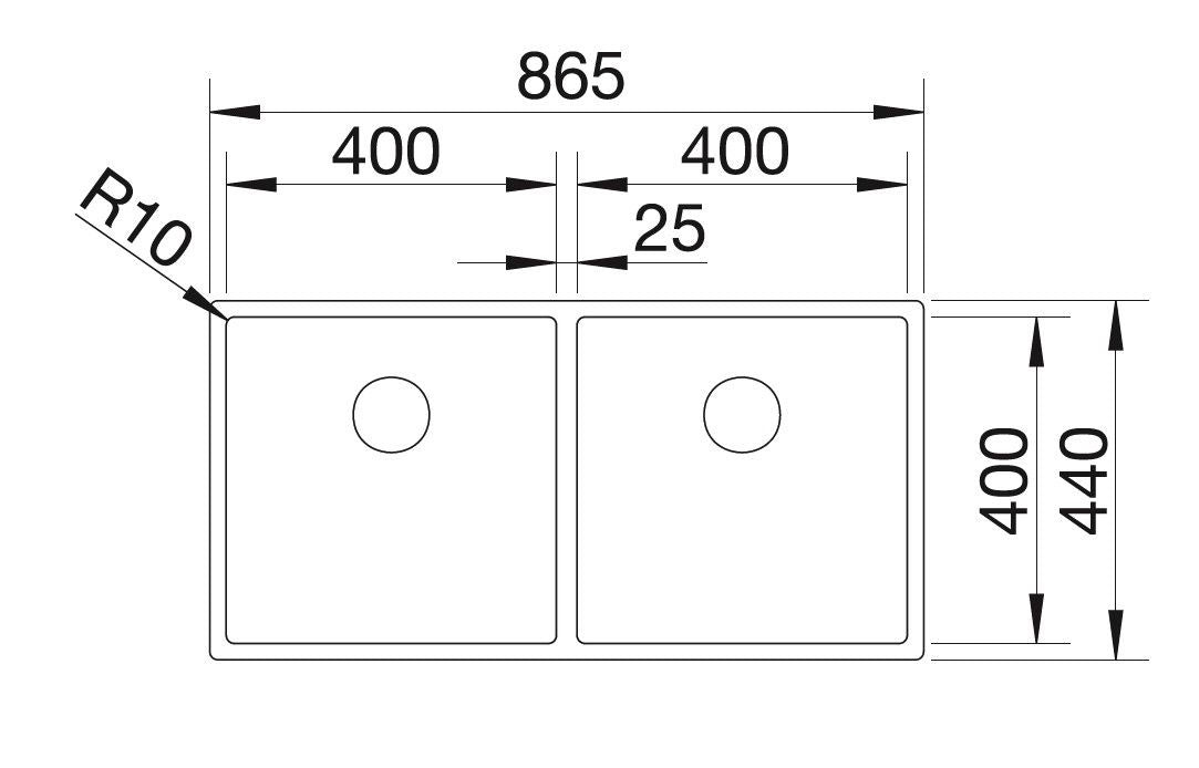 Blanco Claron 400/400-IF Inox InFino