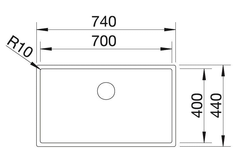 Blanco Claron 700-IF Inox InFino
