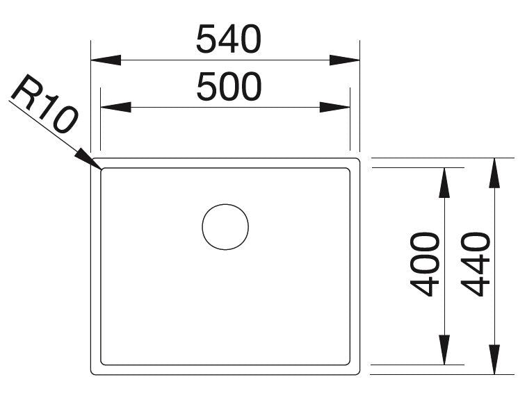 Blanco Claron 500-IF Inox InFino
