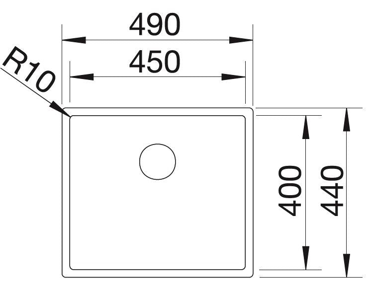Blanco Claron 450-IF Inox InFino