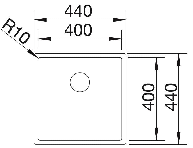 Blanco Claron 400-IF Inox InFino