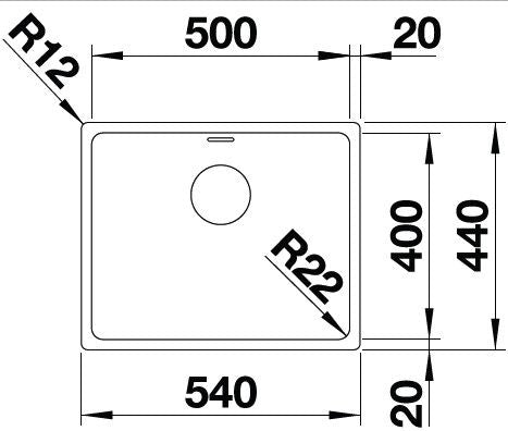 Blanco Andano 500-IF Inox InFino