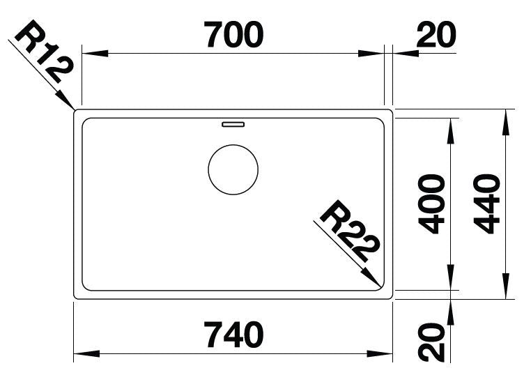 Blanco Andano 700-IF Inox InFino