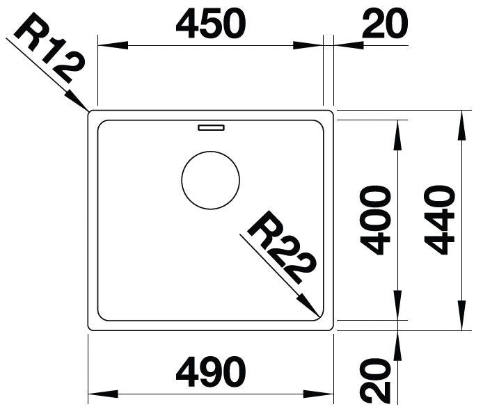Blanco Andano 450-IF Inox InFino