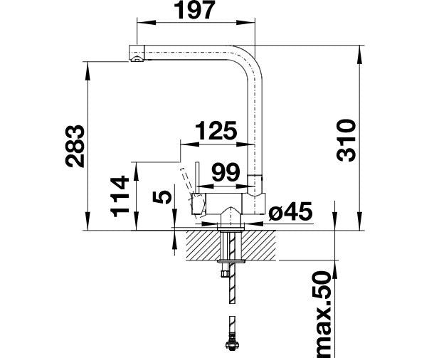 Blanco Laressa-F levier à droite
