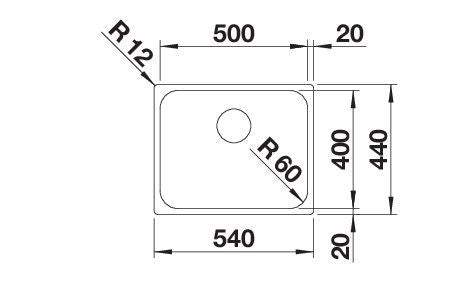 Blanco Supra 500-IF R12 Inox