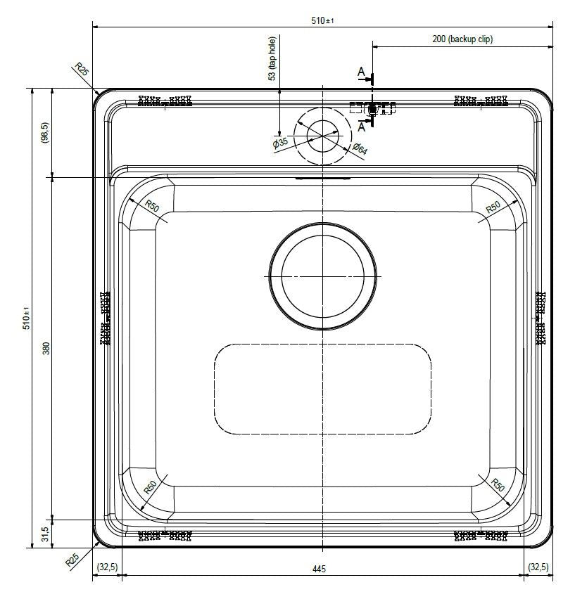 Franke Bell BCX610-51