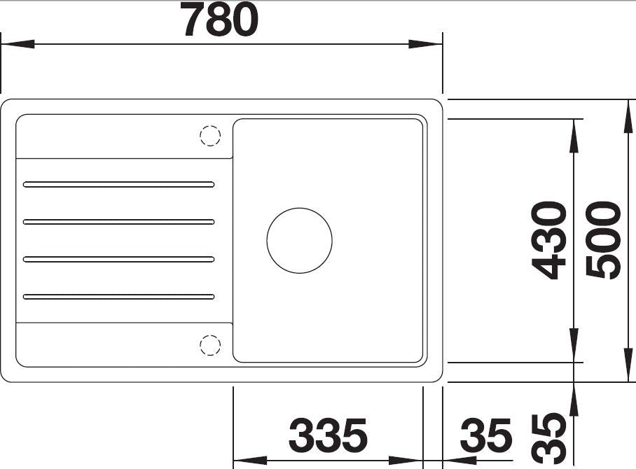 Blanco Legra 45S Silgranit