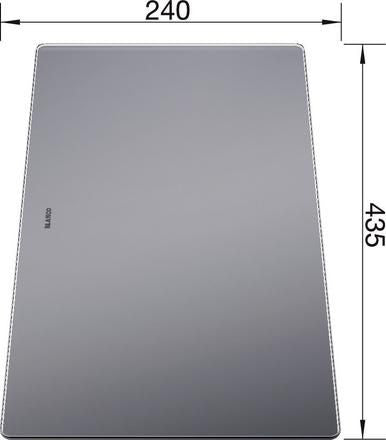 Planche à découper Blanco VERREp/UNDERLINE