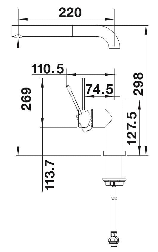 Blanco Lanora-S-F Inox