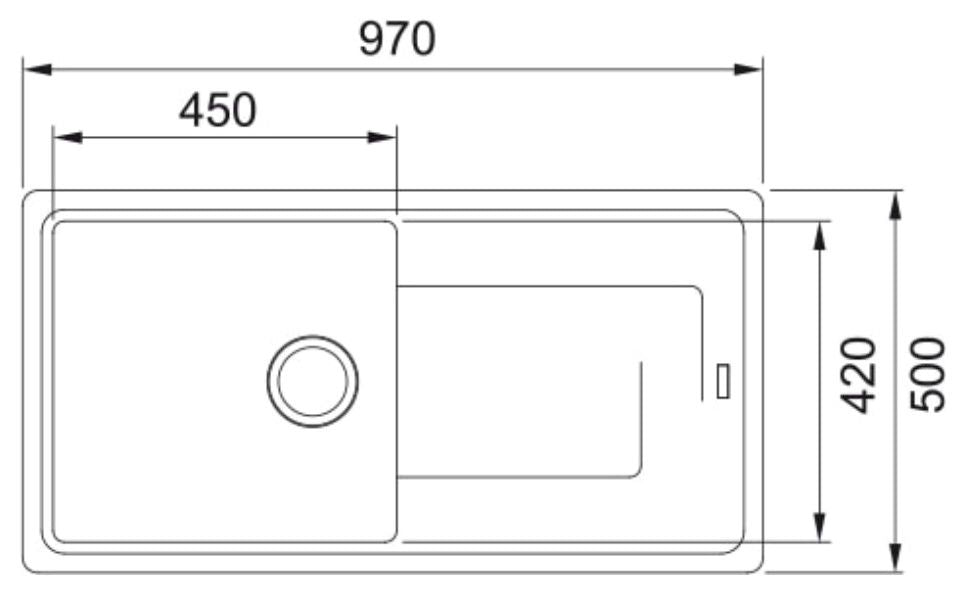 Franke Titan Tectonite TTD611-97