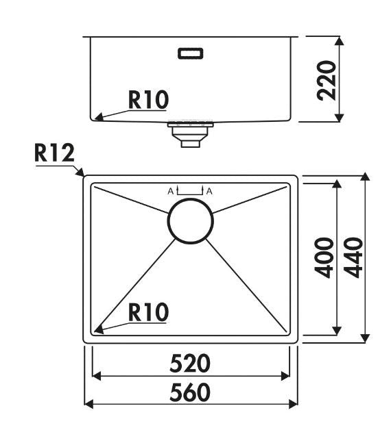 Luisina Legato EV520 Inox PVD Cuivre