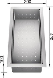 BLANCO VIDE SAUCE PERFORE INOX P/ZEROX - 219649