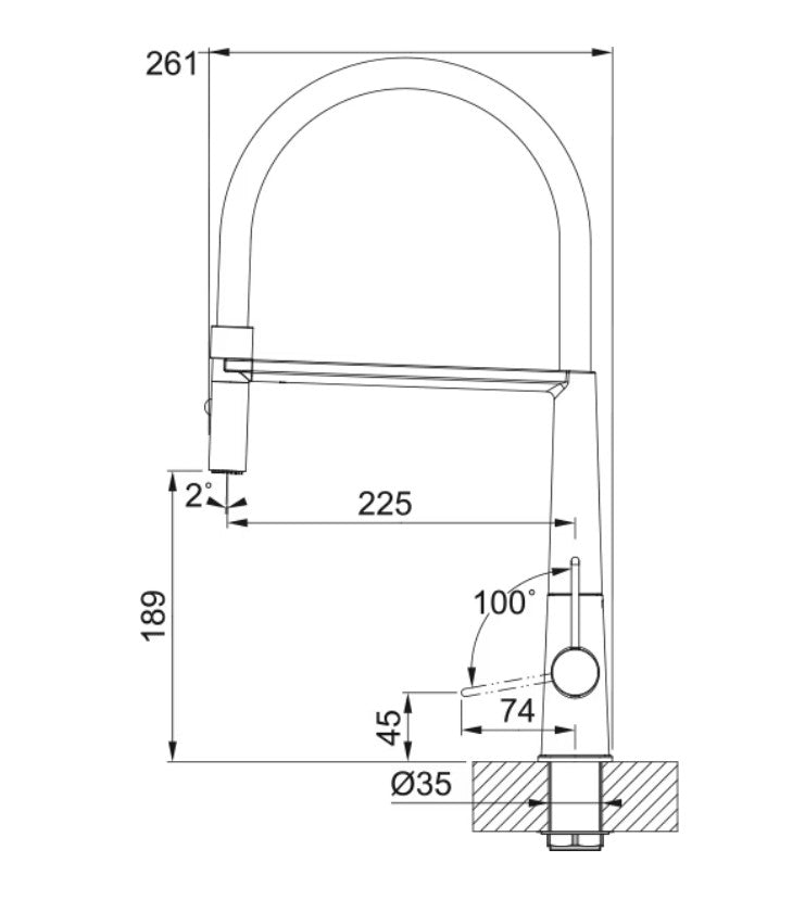 Franke Icon semi pro Noir Mat