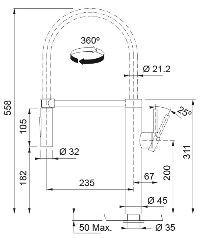 Franke Pescara XL semi pro Inox