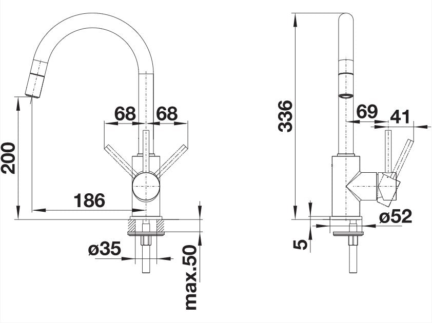 Blanco Mida-S Silgranit Look