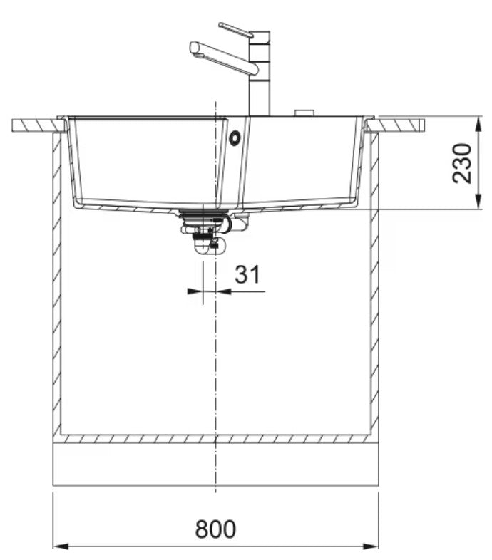 Franke Urbis Fragranit+ UBG610-72