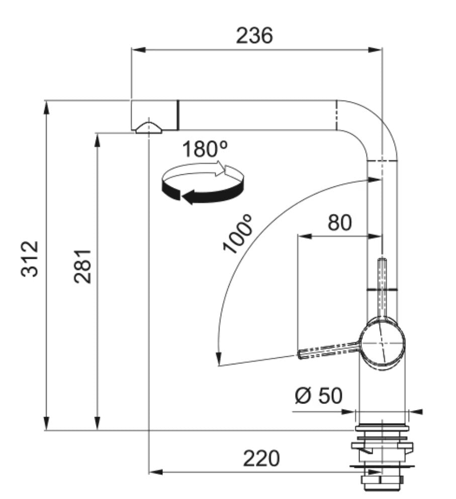 Franke Active L à bec