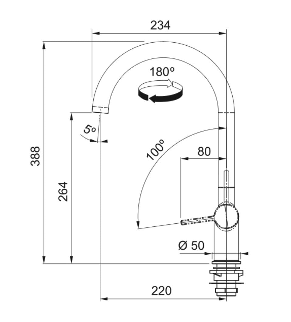 Franke Active J à bec