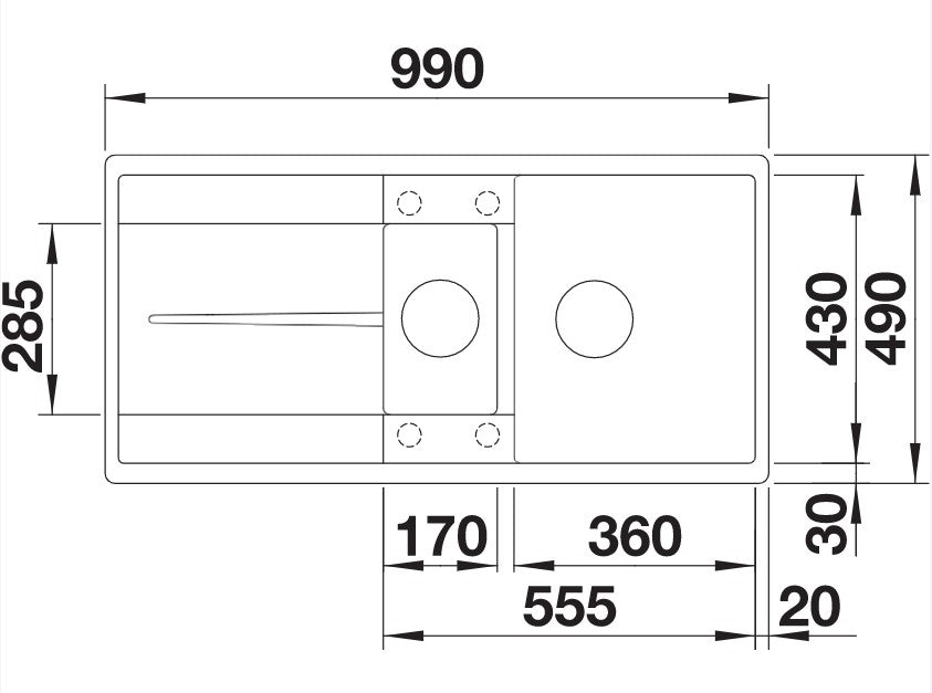 Blanco Metra 6S-F Silgranit