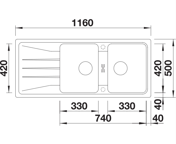 PACK Blanco Sona 8S Silgranit + Mitigeur