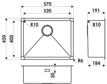 Luisina Vibrato EVSP54 Inox Nid d'abeille
