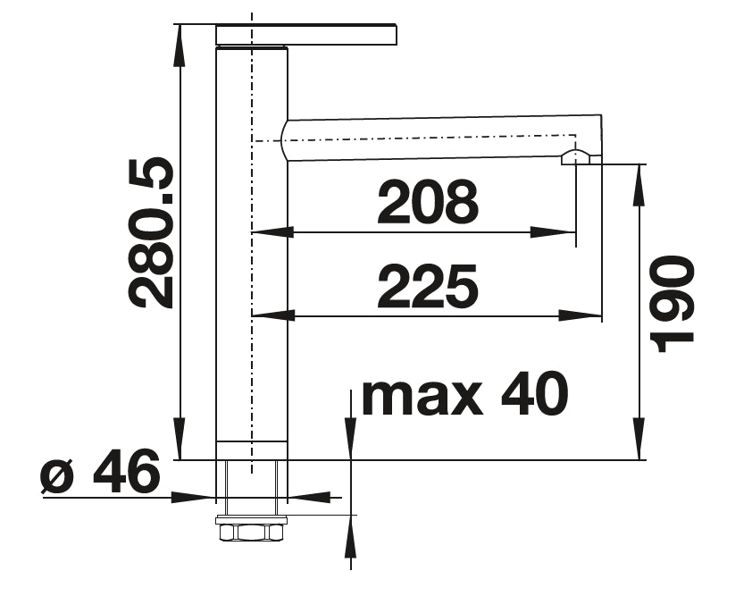 Blanco Linee Brosse aspect Mat