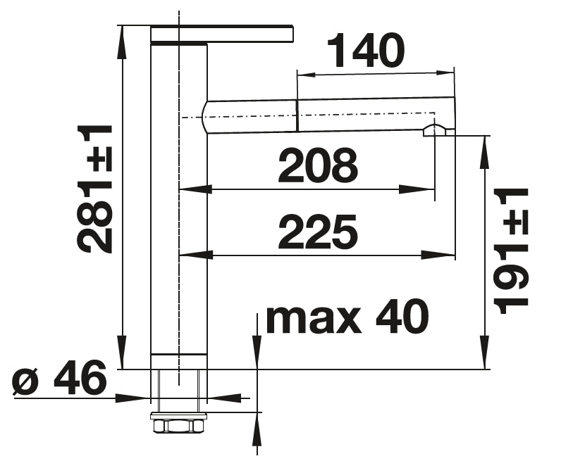 Blanco Linee-S Inox Brossé Aspect Mat