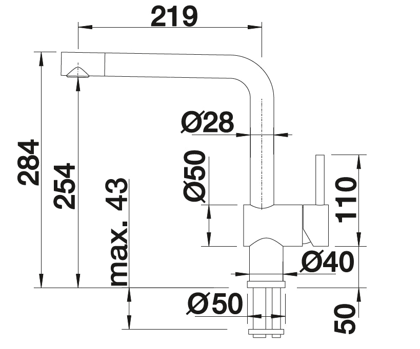 Blanco Linus-F Chrome