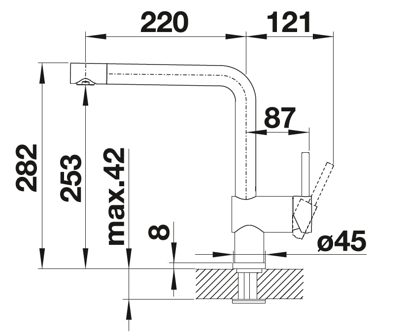 Blanco Linus Satin Gold PVD