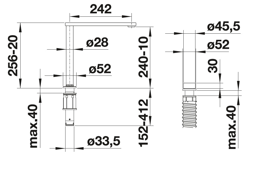 Blanco ELOSCOPE-F II CHROME