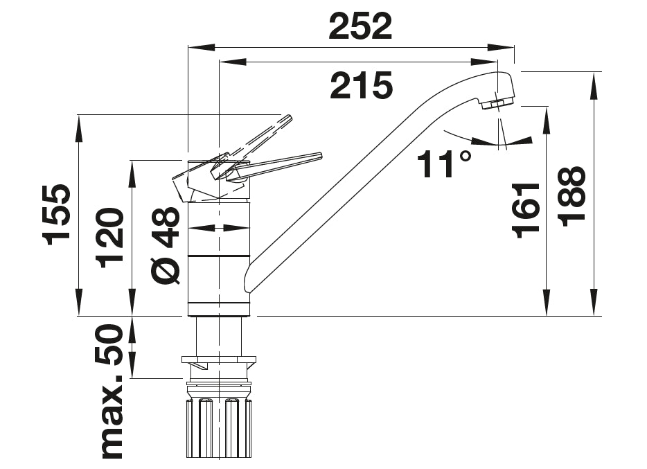 Blanco Blancowega II-F Chrome